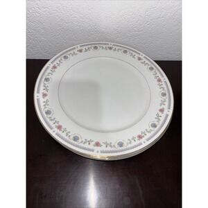 Sango Tivoli #8305 Dinner Plates Pink Flowers Blue Shells (Set Of 4) 10 1/2 Inch